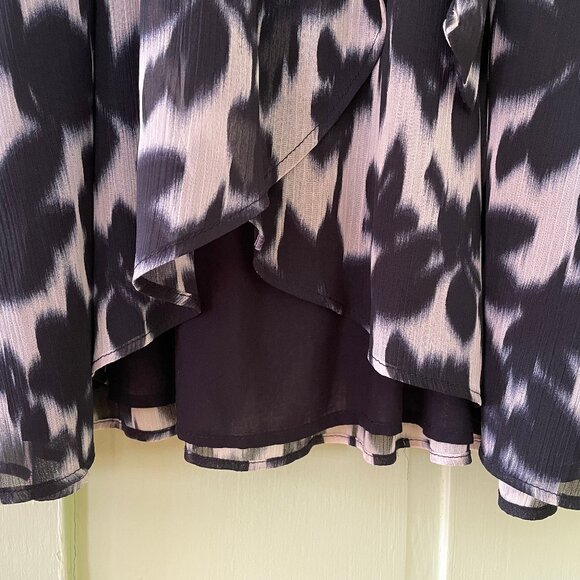 Sud Express Rikita black and white gorgeous tulip short dress XS - Picture 4 of 9